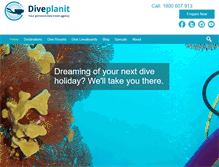 Tablet Screenshot of diveplanit.com
